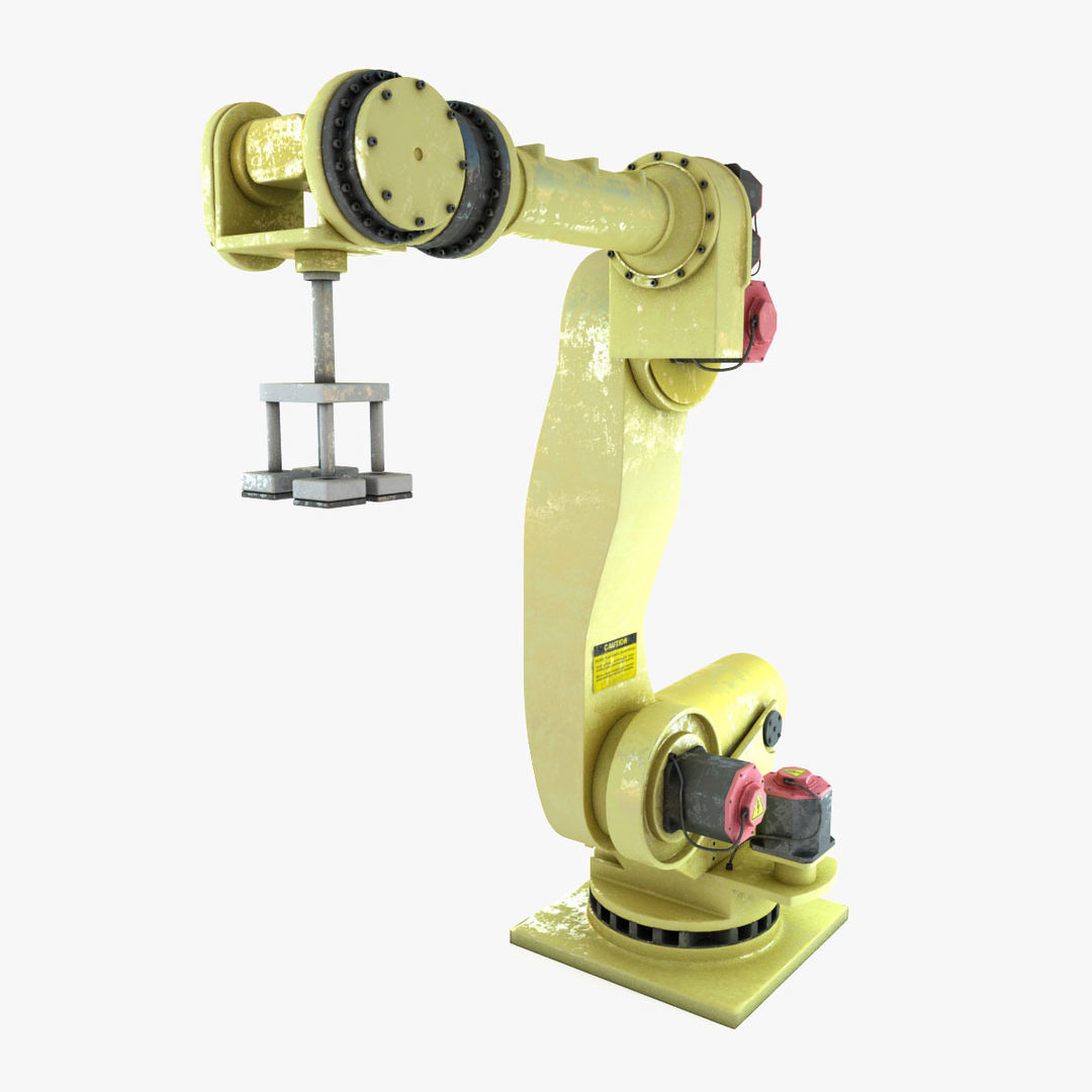 Industrial robot arm 3D model_8