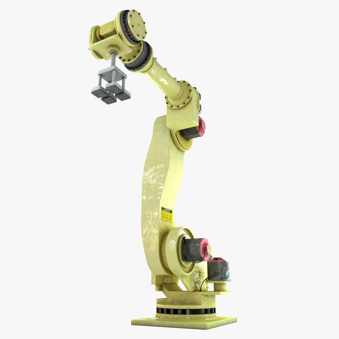 Industrial robot arm 3D model_6