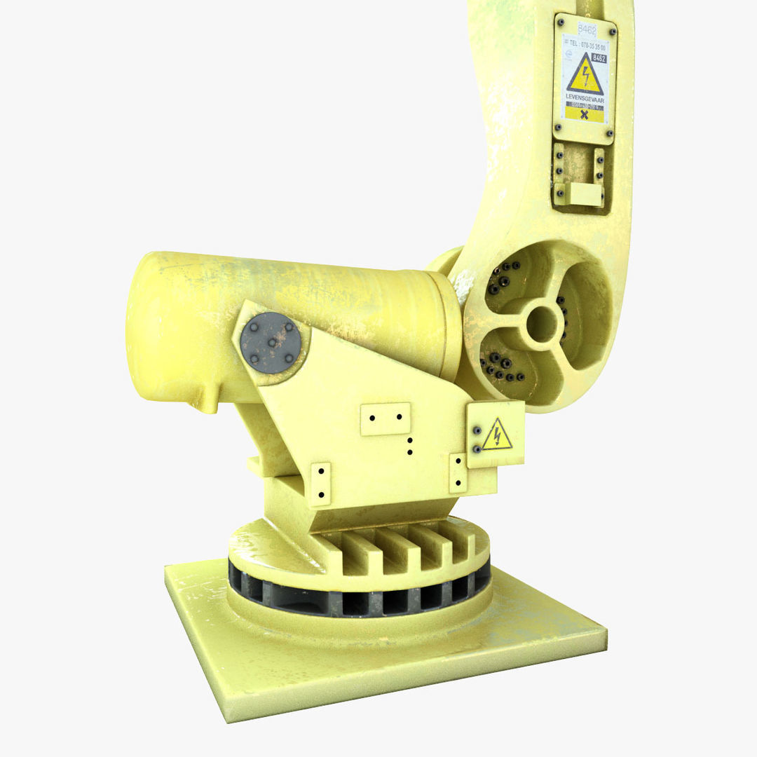 Industrial robot arm 3D model_3