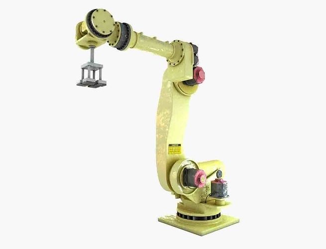 Industrial robot arm 3D model