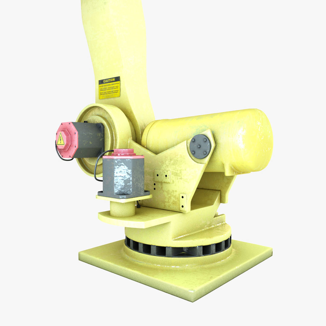 Industrial robot arm 3D model_2
