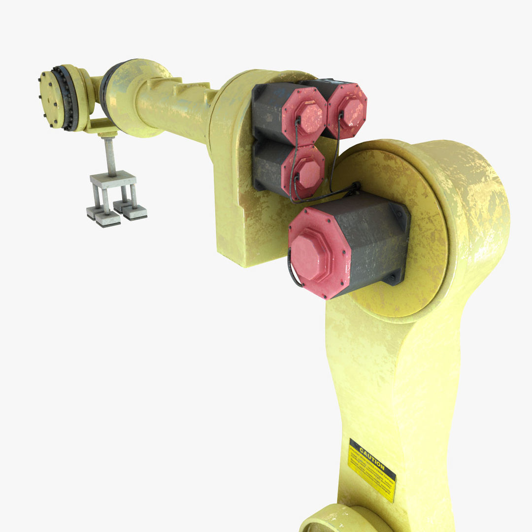 Industrial robot arm 3D model_7