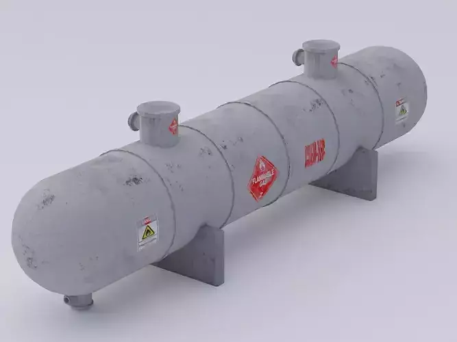 Industrial flammable gas storage tanks