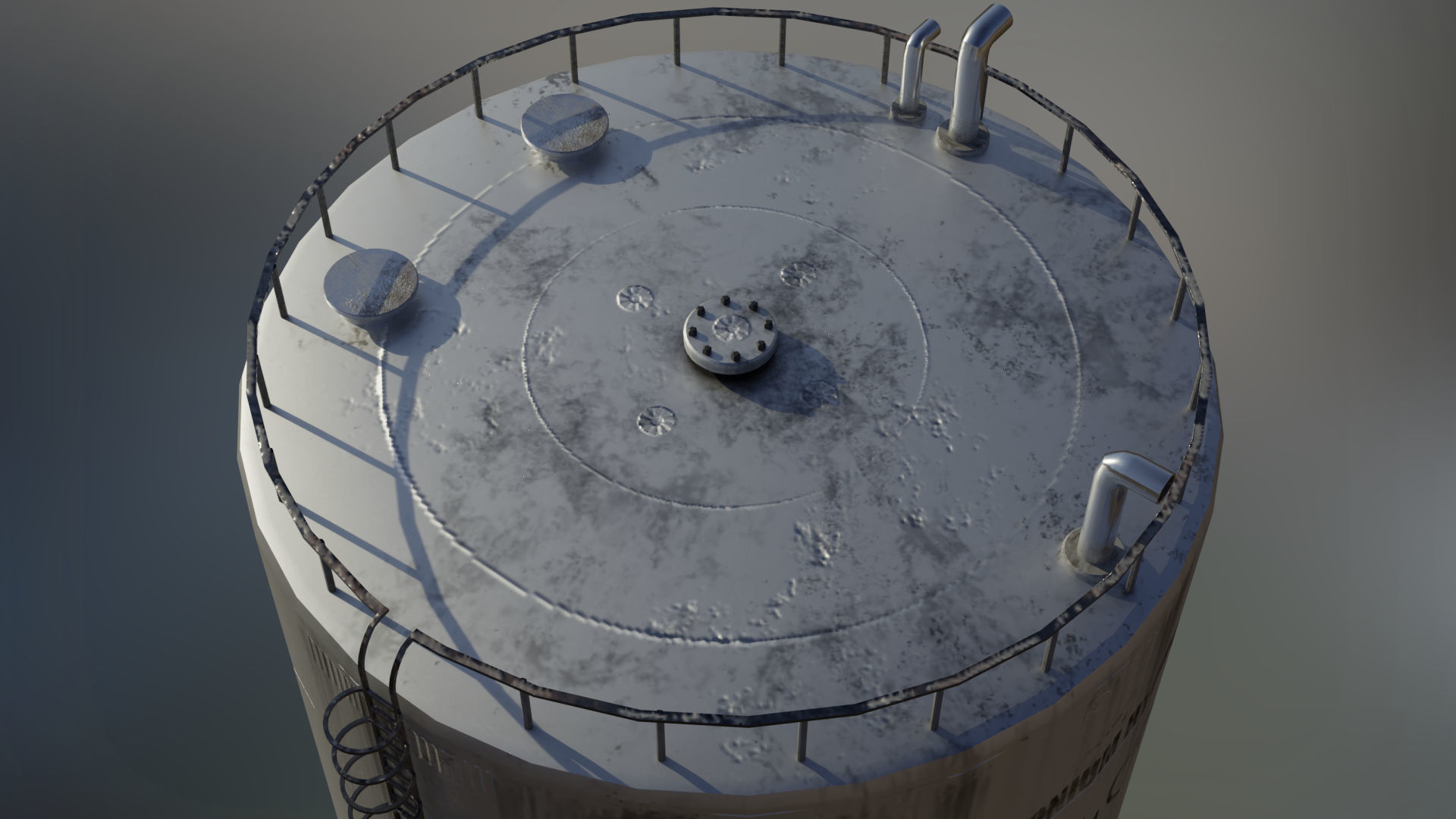 Large industrial ammonia storage tank 3D model_3