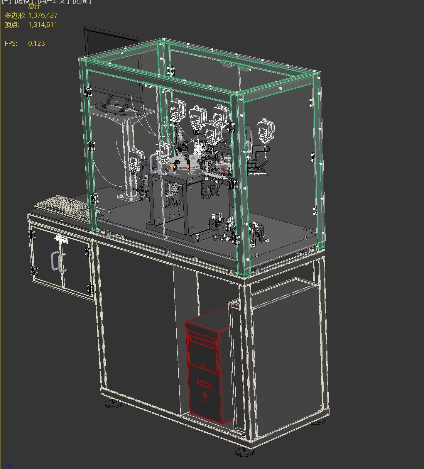 coordinate measuring machine 3D model_3
