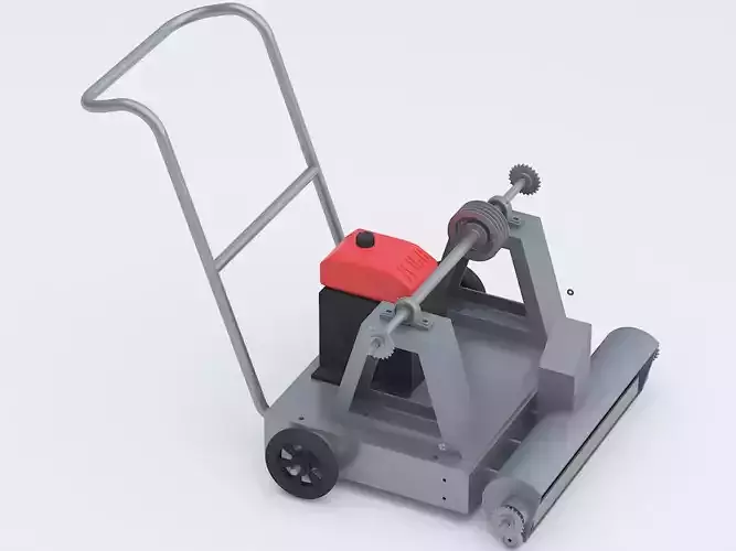 Lawn mower 3D model