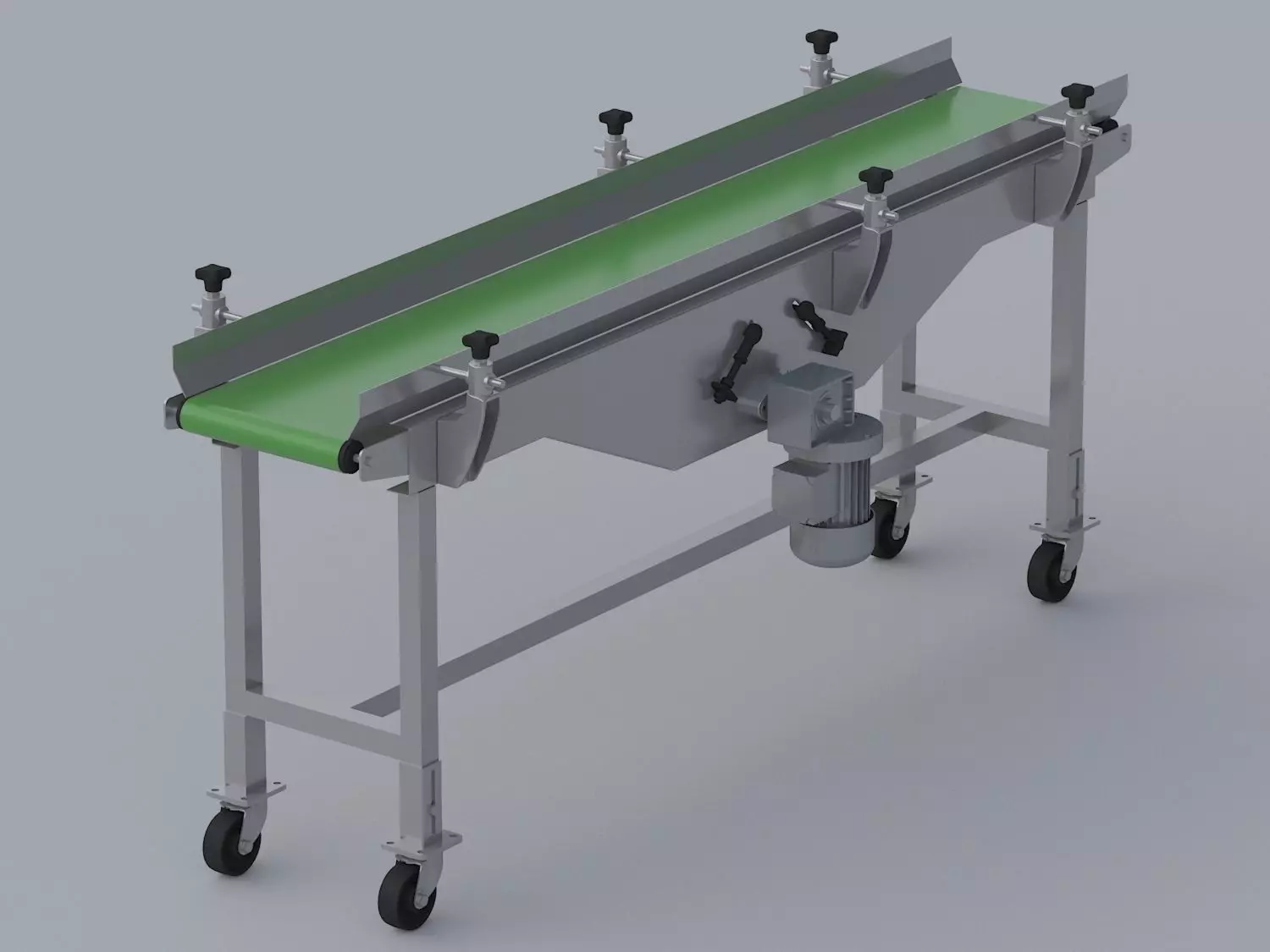 Center drive conveyor belt 3D model_0
