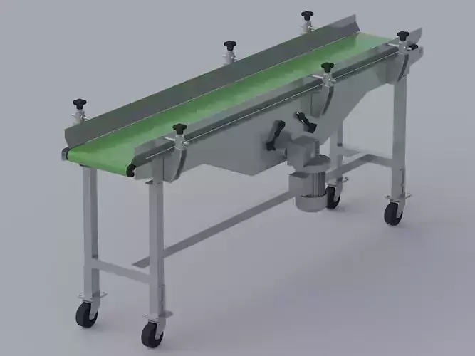 Center drive conveyor belt 3D model