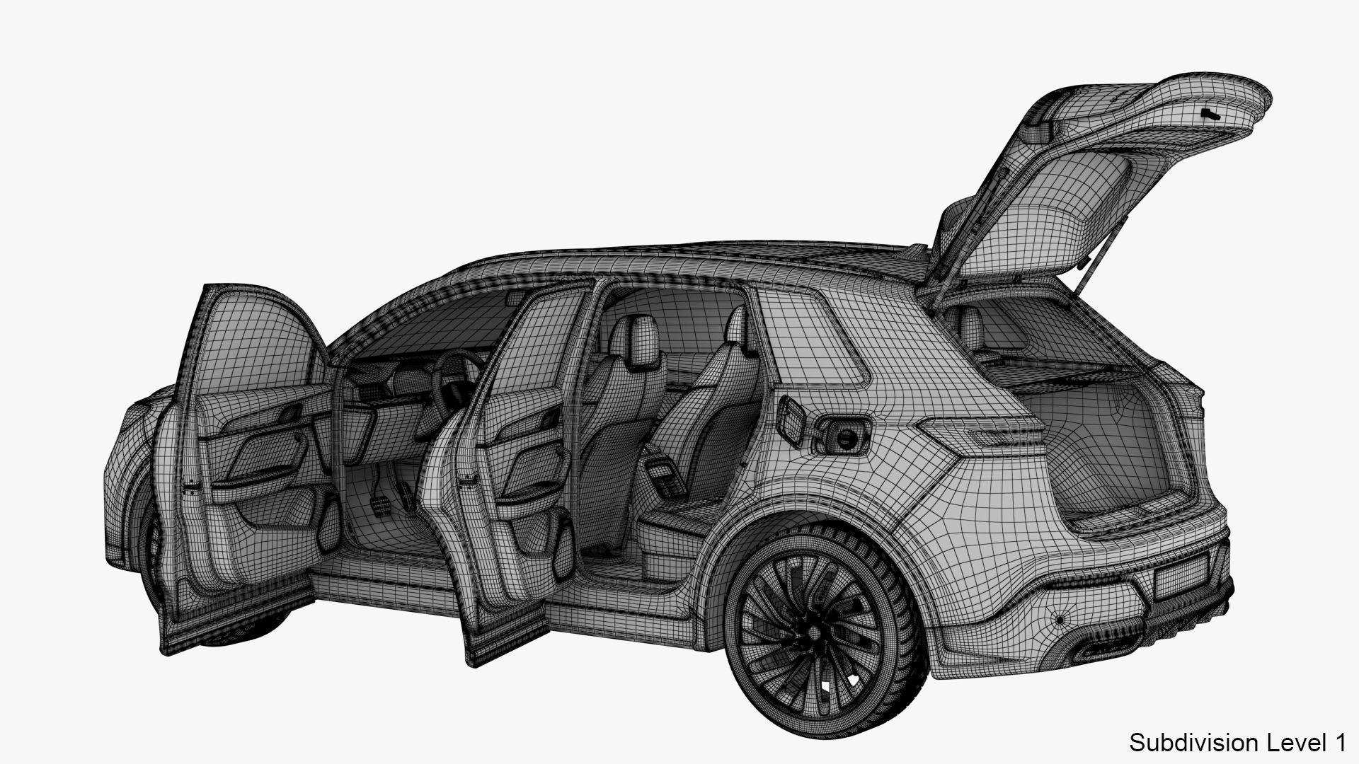 Generic Hybrid SUV 3D model_34