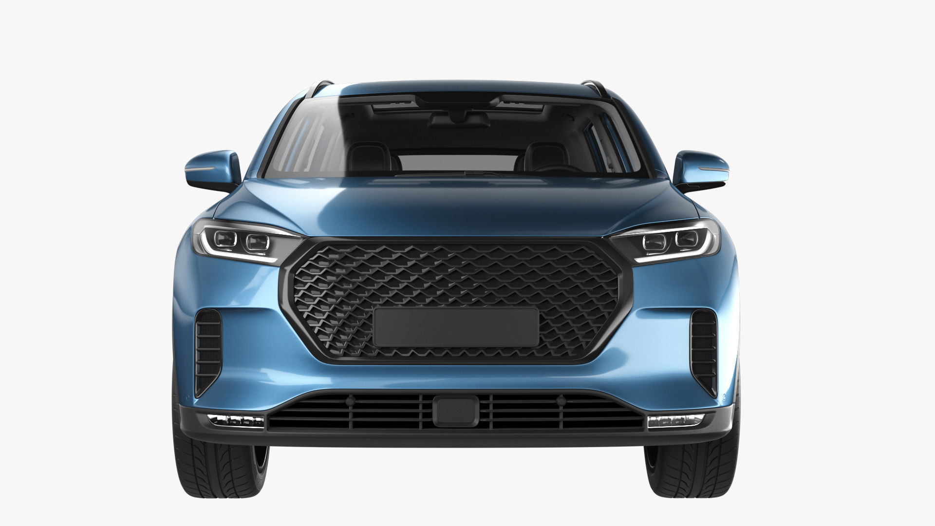 Generic Hybrid SUV 3D model_2