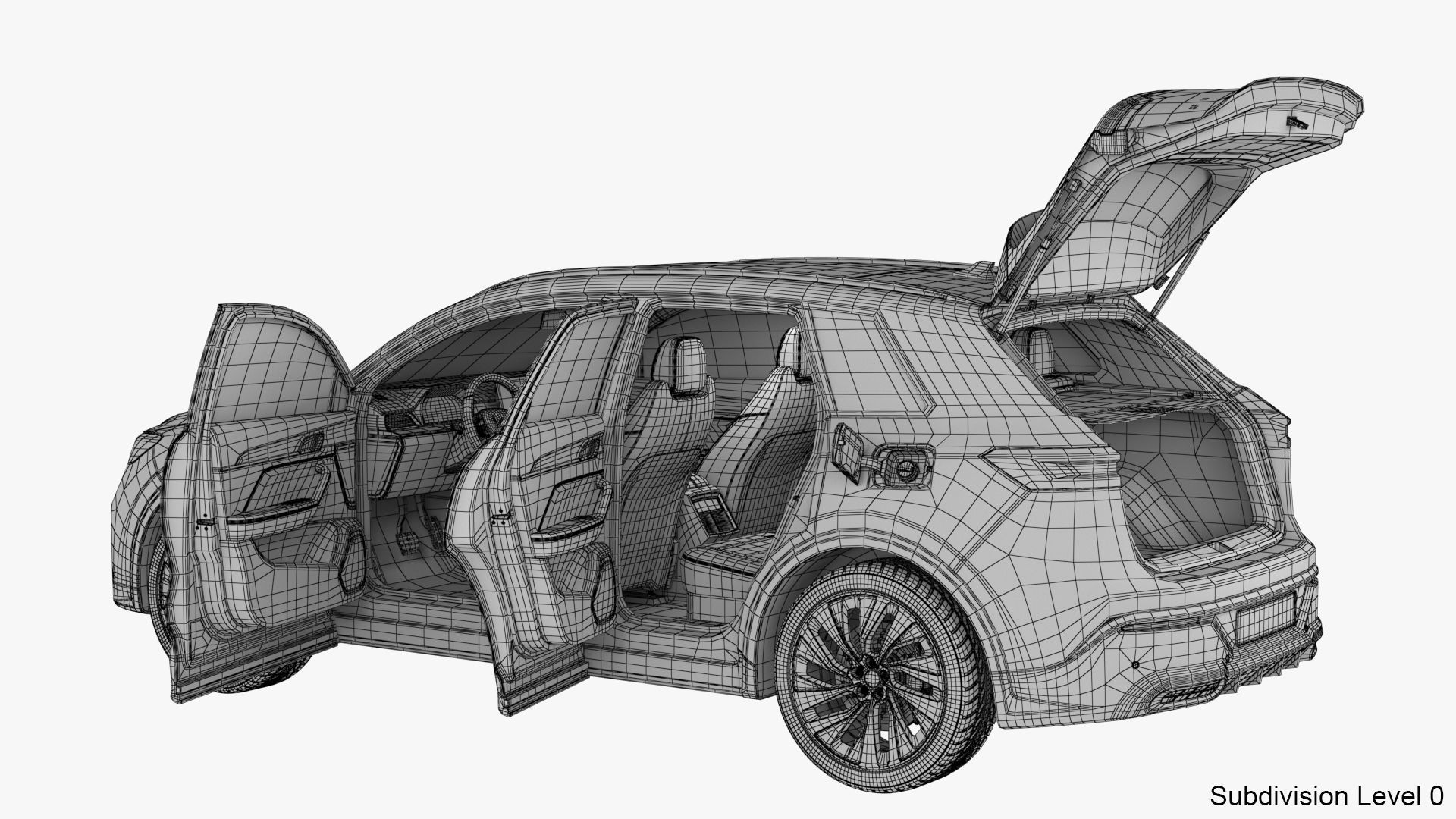 Generic Hybrid SUV 3D model_33