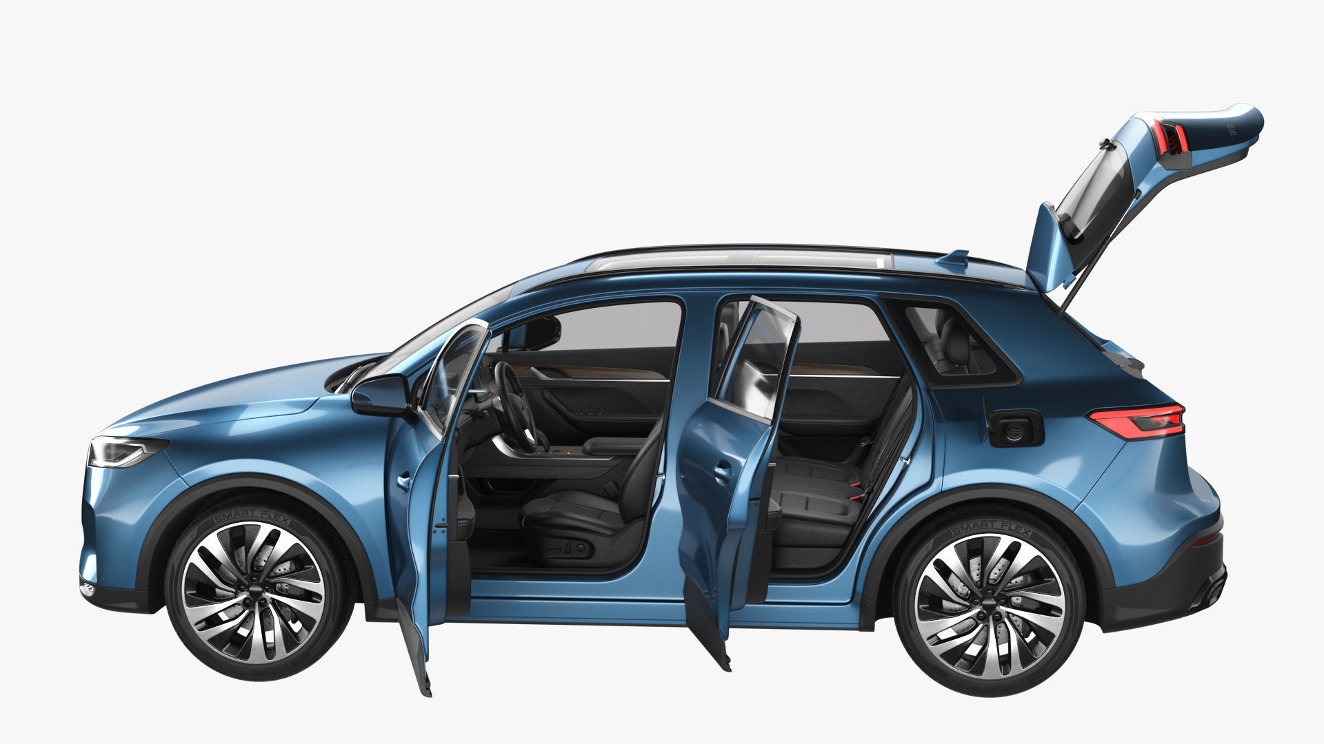Generic Hybrid SUV 3D model_19