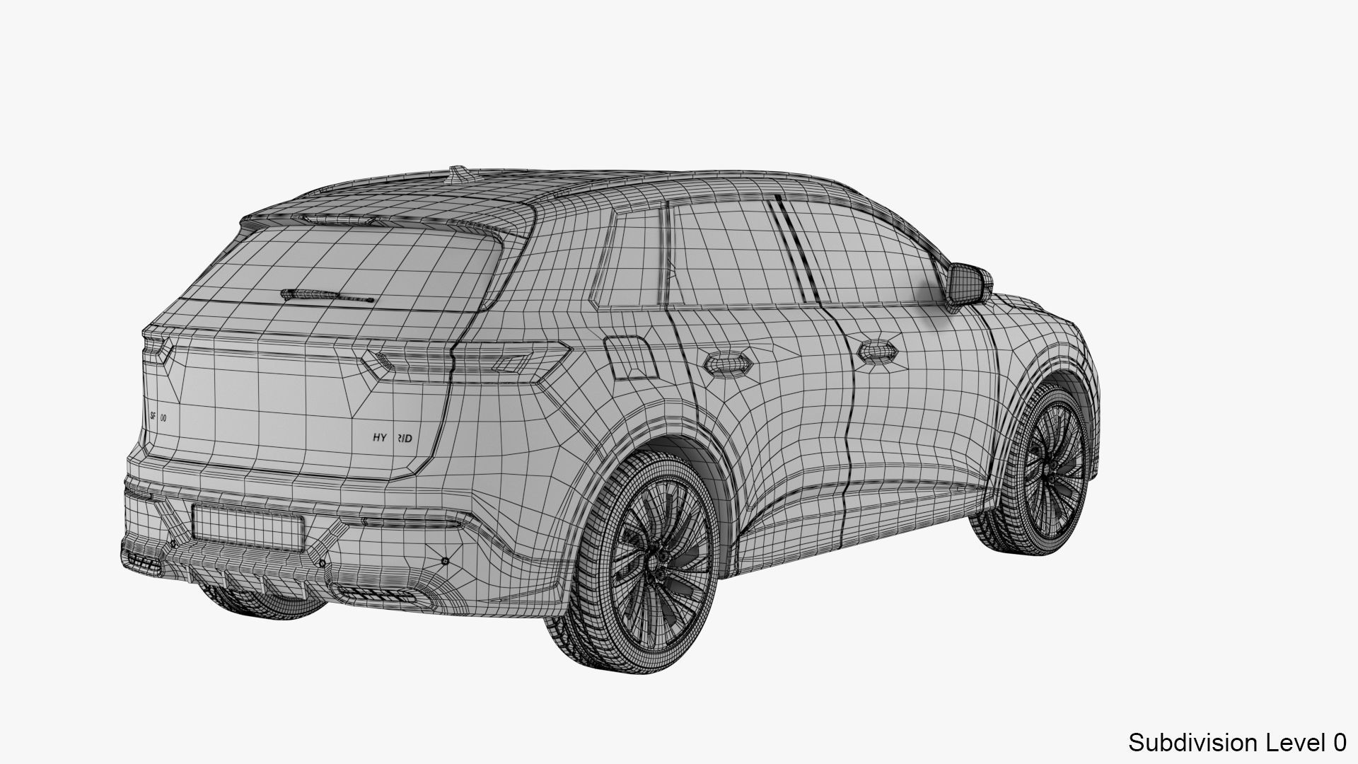 Generic Hybrid SUV 3D model_31