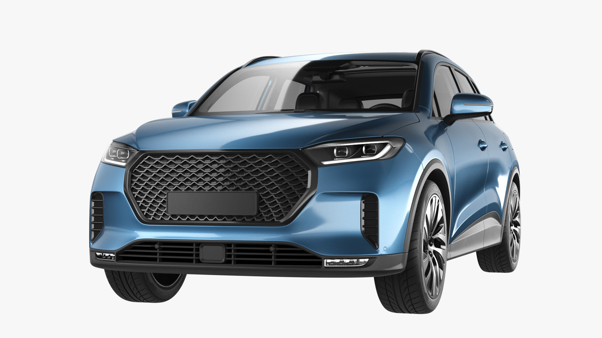 Generic Hybrid SUV 3D model_1