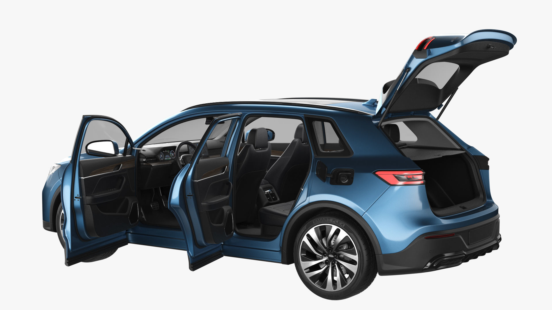 Generic Hybrid SUV 3D model_20