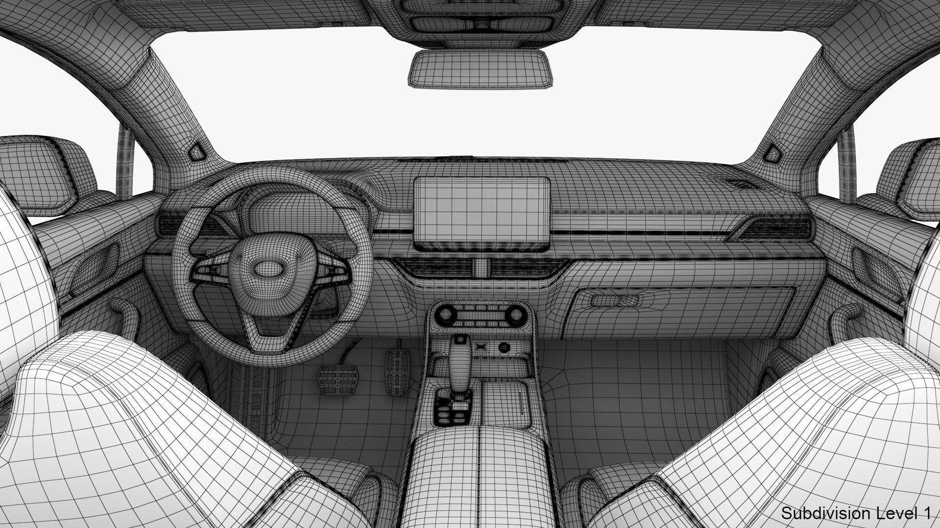 Generic Hybrid SUV 3D model_36