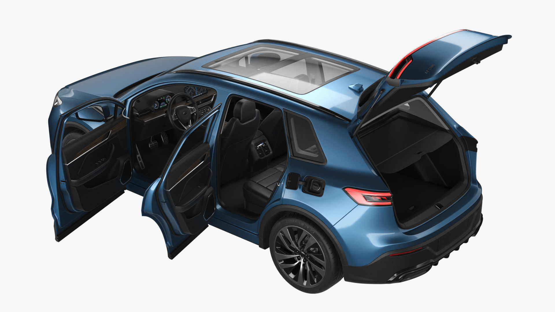 Generic Hybrid SUV 3D model_21