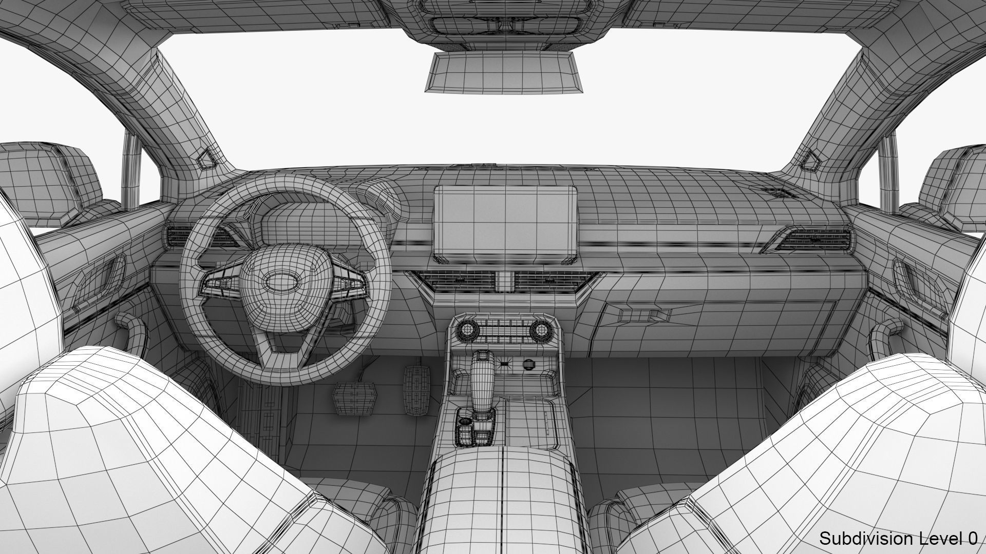 Generic Hybrid SUV 3D model_35