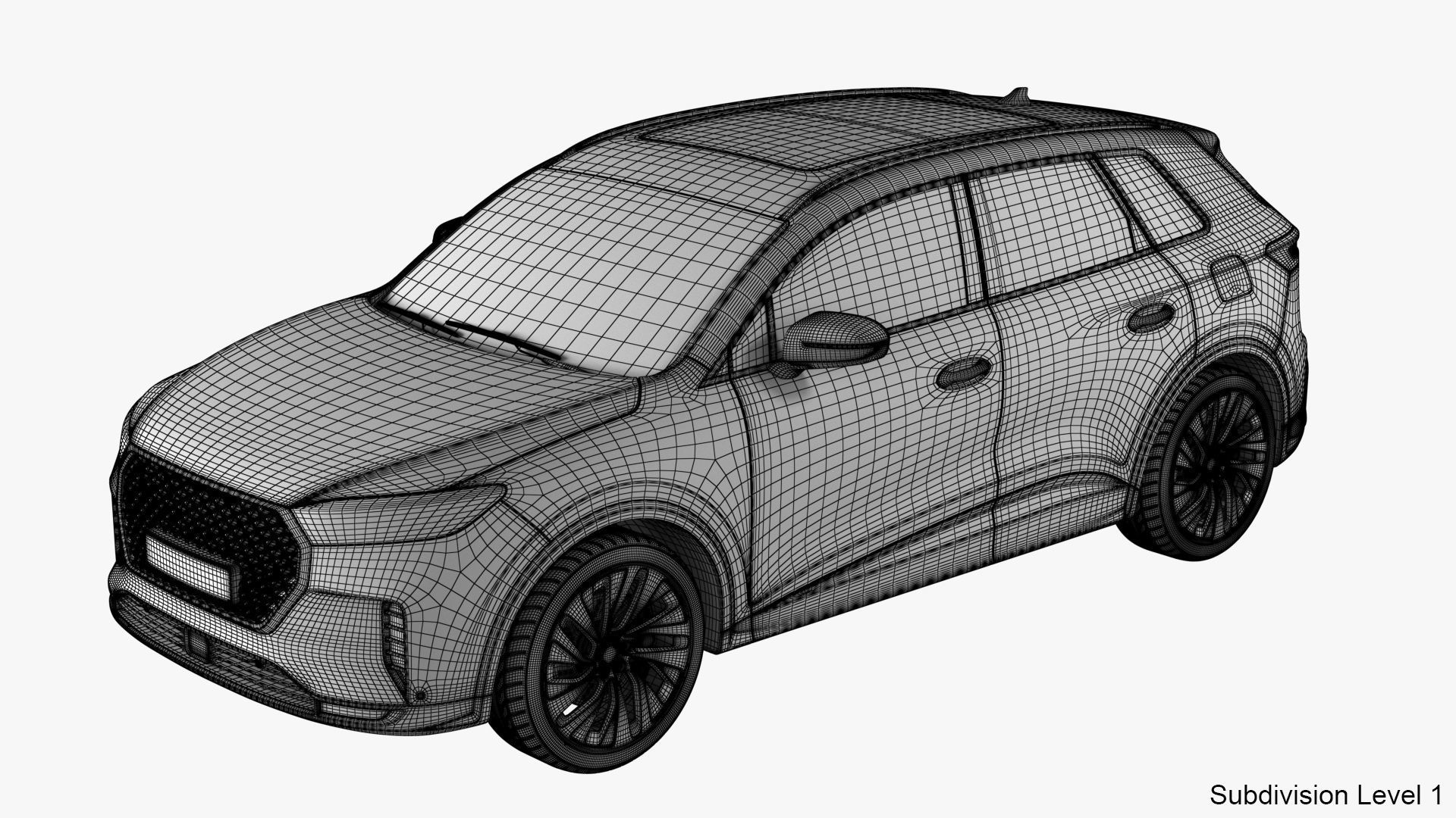 Generic Hybrid SUV 3D model_30