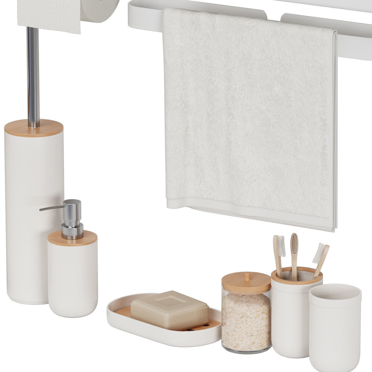 bathroom set 03 3D model_4