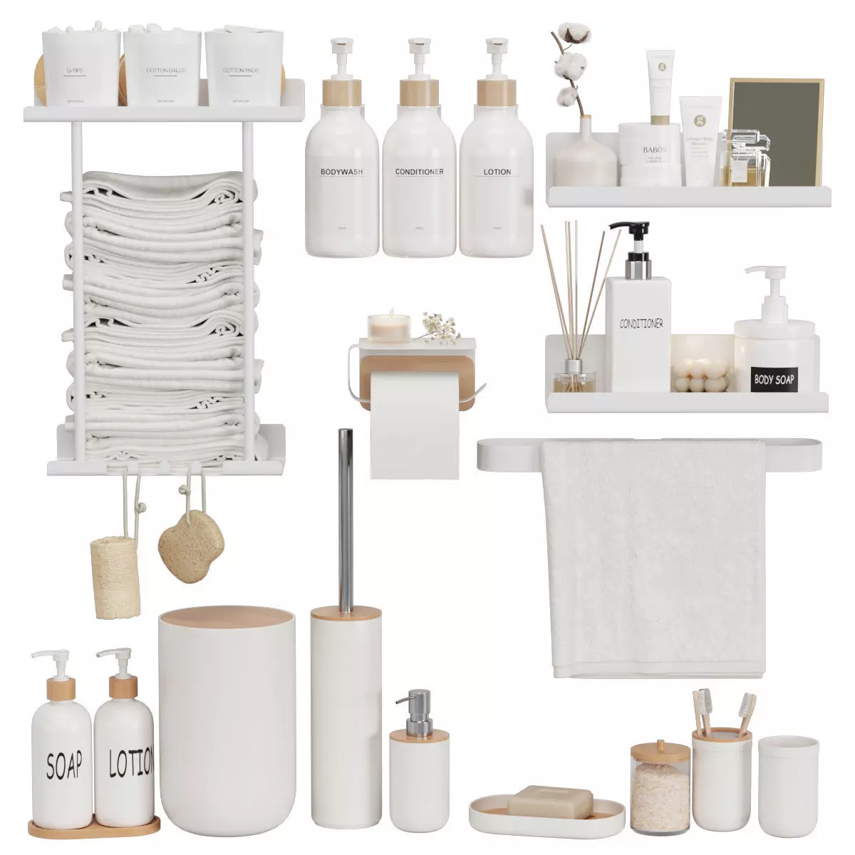 bathroom set 03 3D model_0