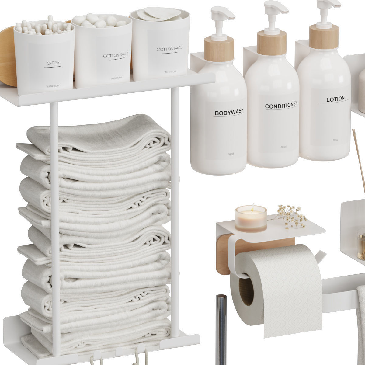 bathroom set 03 3D model_3