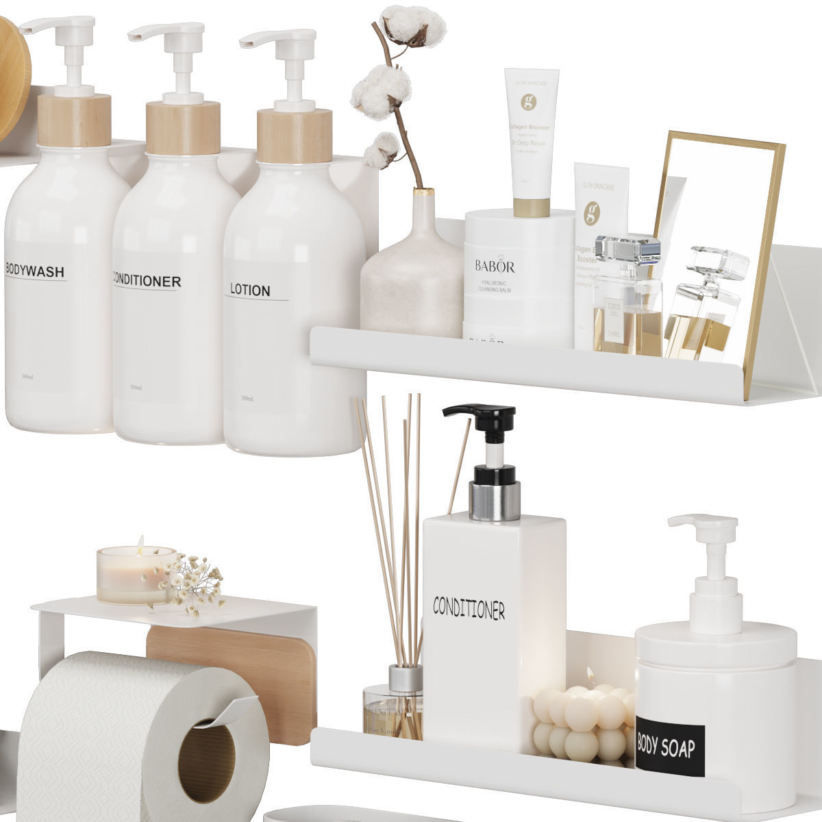 bathroom set 03 3D model_1