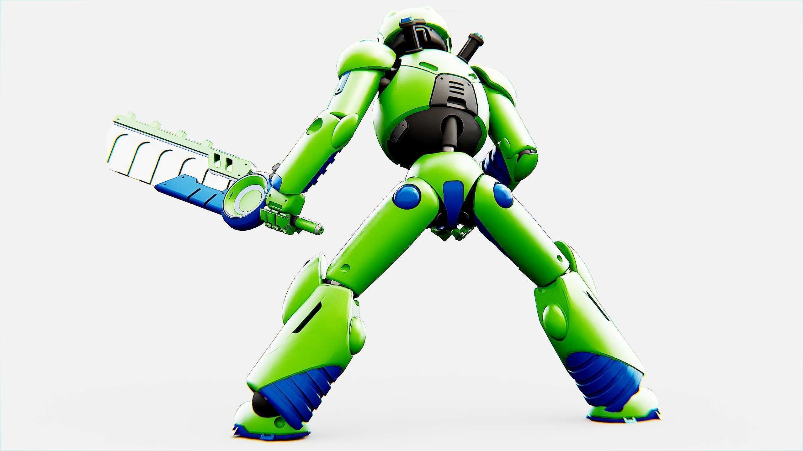 BATTLE DROID ZHOUMI  Rigged for Unreal Engine - Unity - MIXAMO  3D model_12