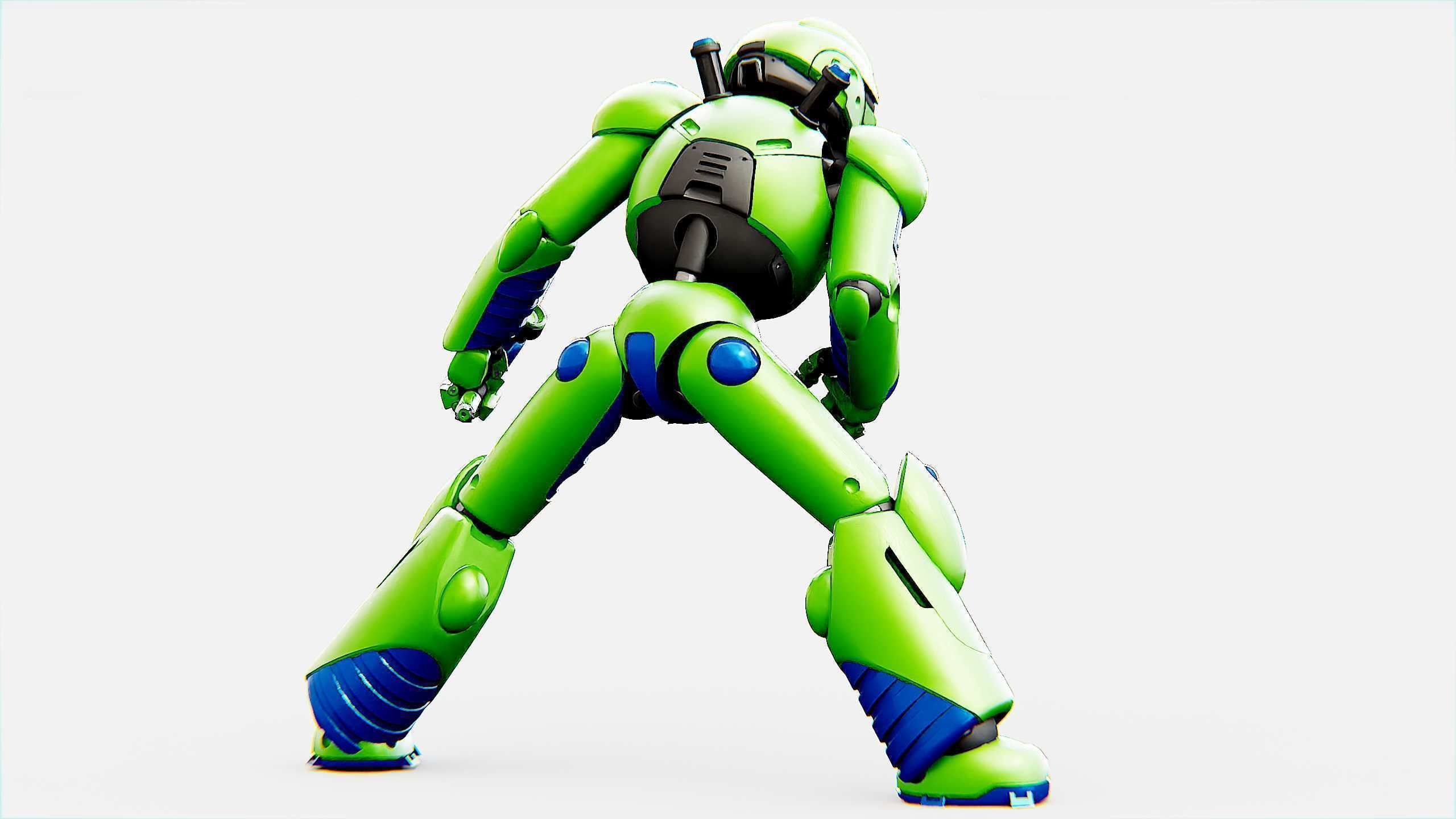 BATTLE DROID ZHOUMI  Rigged for Unreal Engine - Unity - MIXAMO  3D model_10