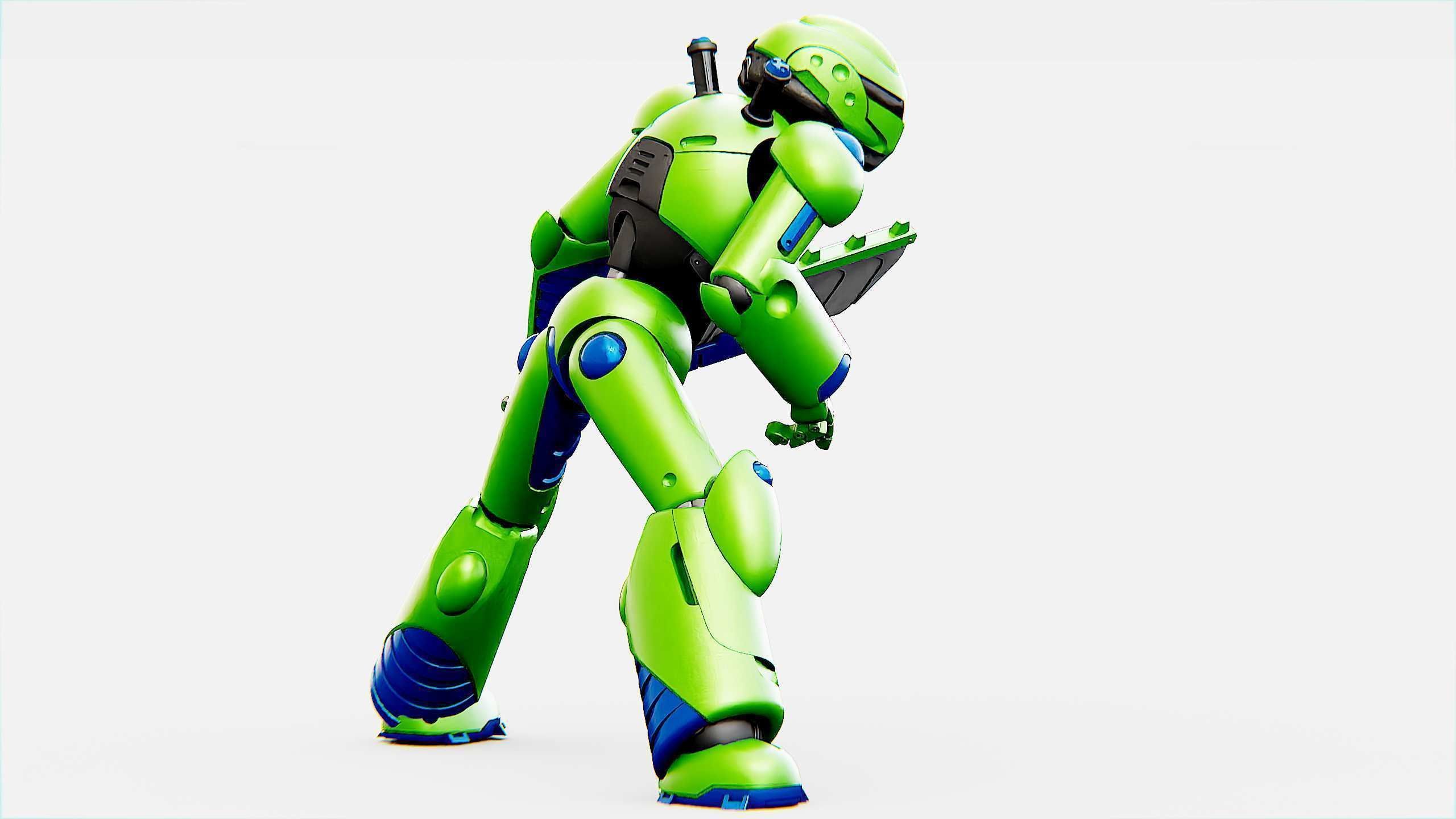 BATTLE DROID ZHOUMI  Rigged for Unreal Engine - Unity - MIXAMO  3D model_8