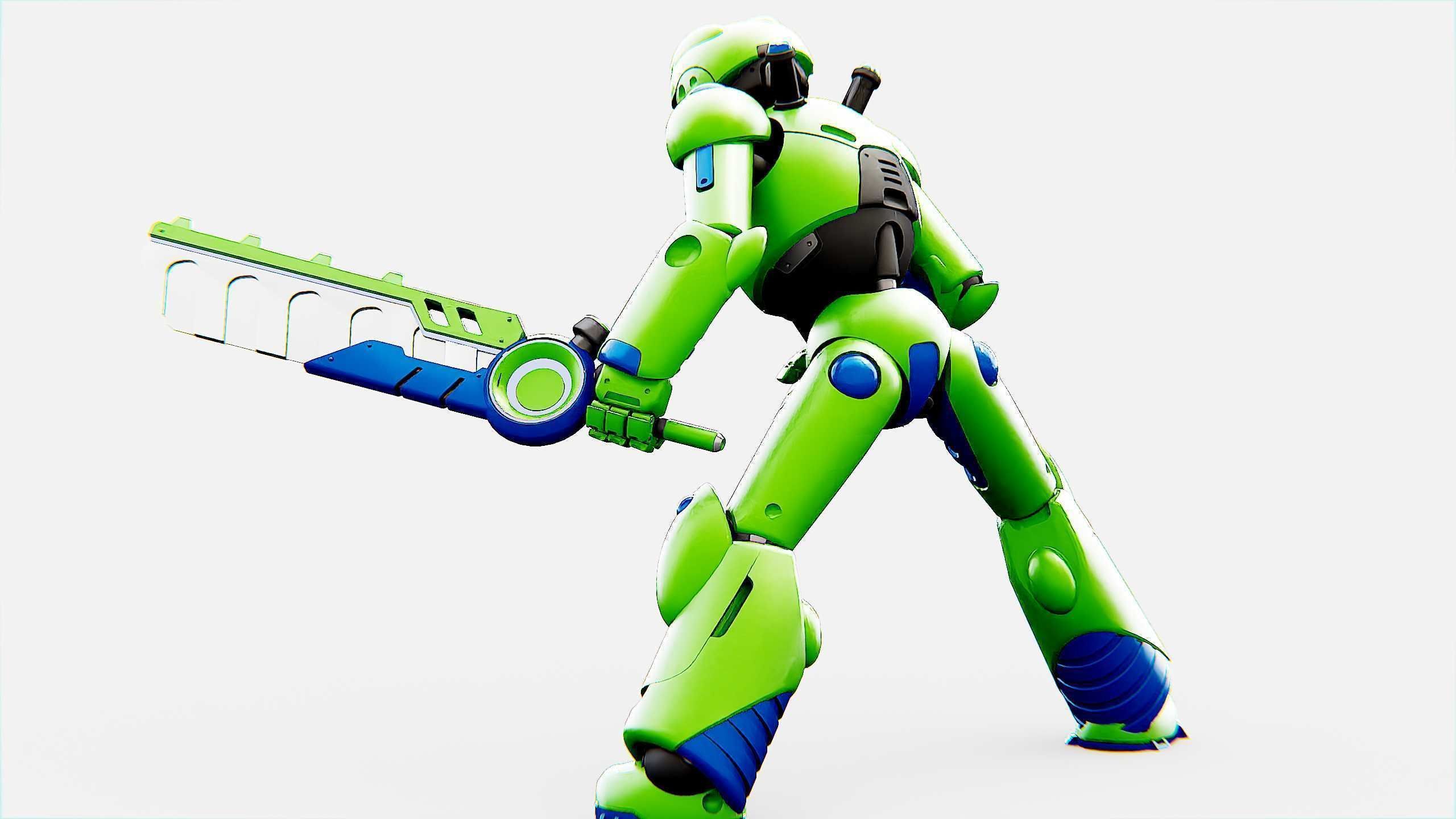 BATTLE DROID ZHOUMI  Rigged for Unreal Engine - Unity - MIXAMO  3D model_13