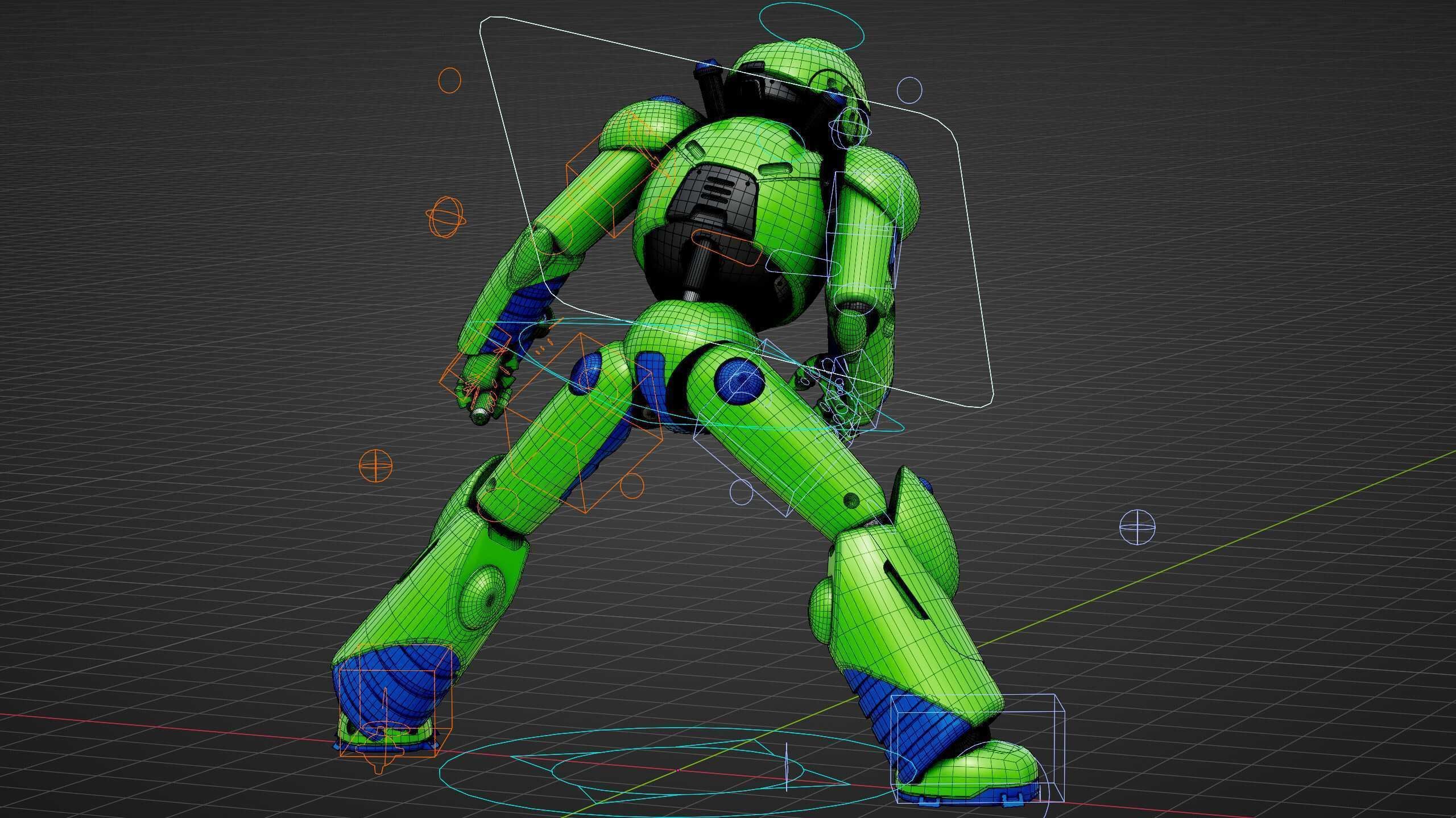 BATTLE DROID ZHOUMI  Rigged for Unreal Engine - Unity - MIXAMO  3D model_38