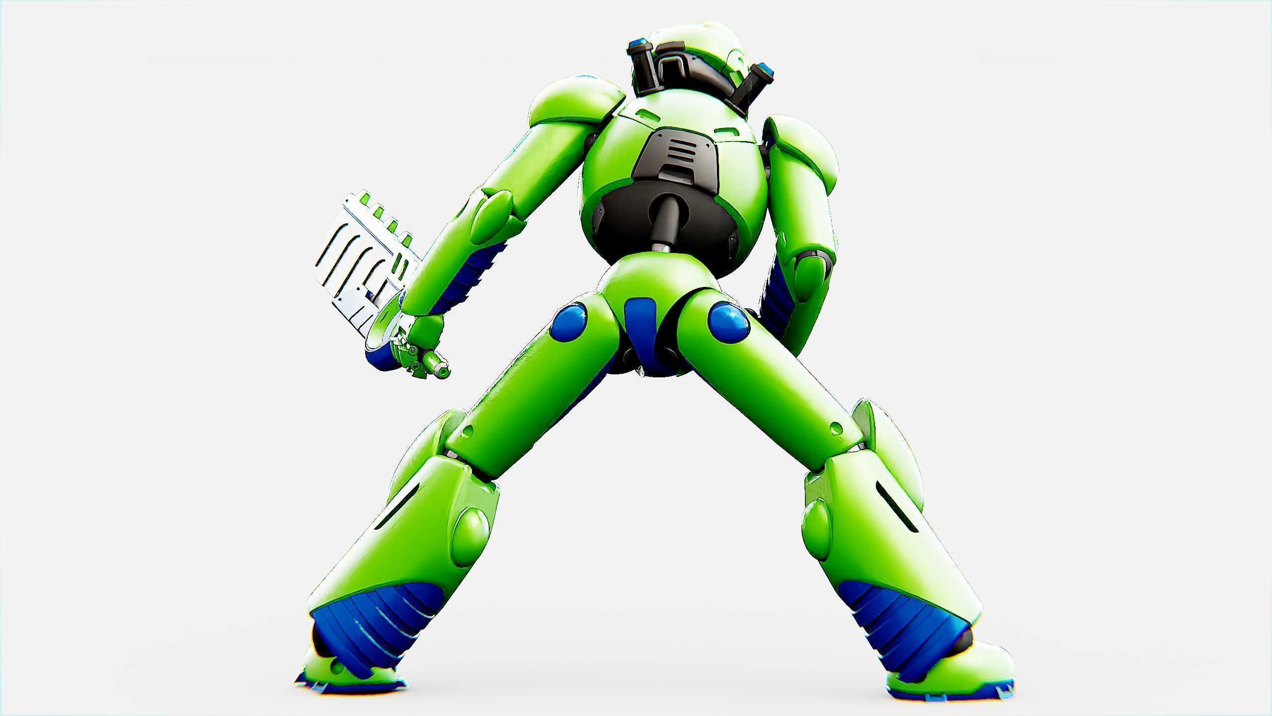 BATTLE DROID ZHOUMI  Rigged for Unreal Engine - Unity - MIXAMO  3D model_11