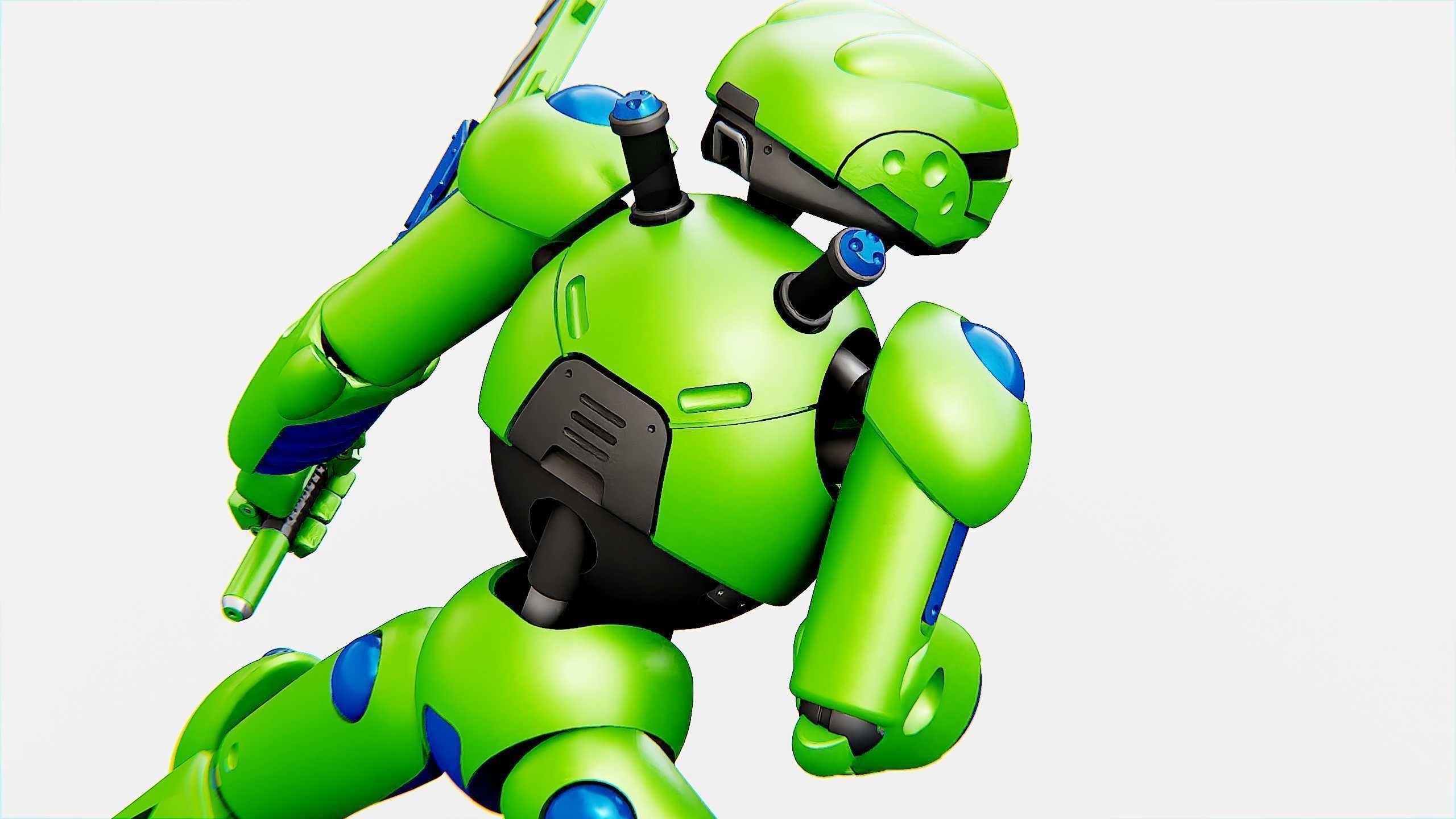 BATTLE DROID ZHOUMI  Rigged for Unreal Engine - Unity - MIXAMO  3D model_21