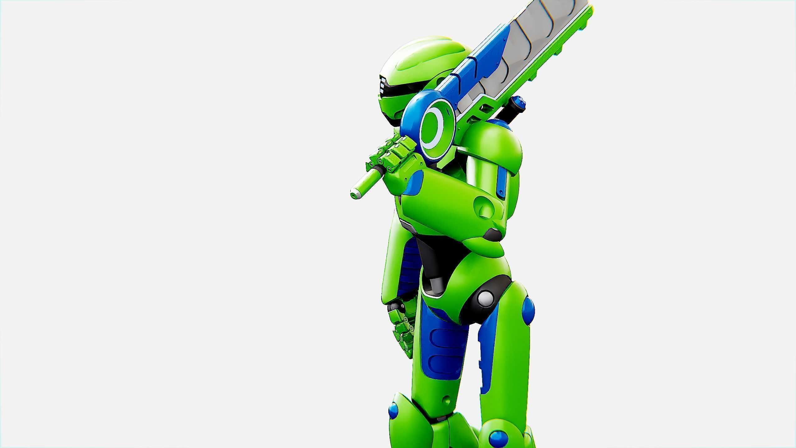 BATTLE DROID ZHOUMI  Rigged for Unreal Engine - Unity - MIXAMO  3D model_28