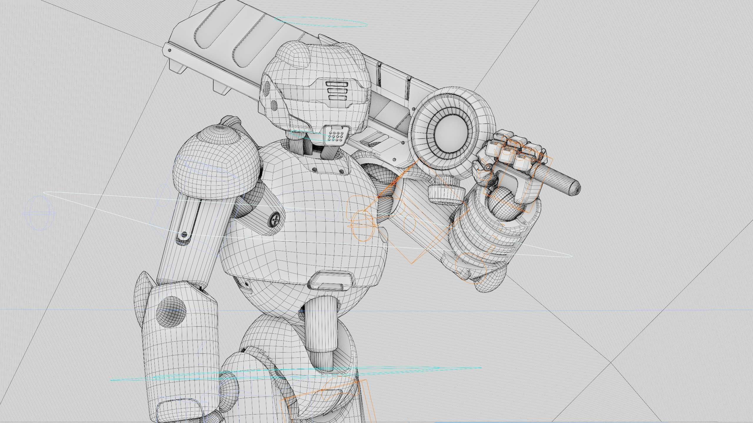 BATTLE DROID ZHOUMI  Rigged for Unreal Engine - Unity - MIXAMO  3D model_42