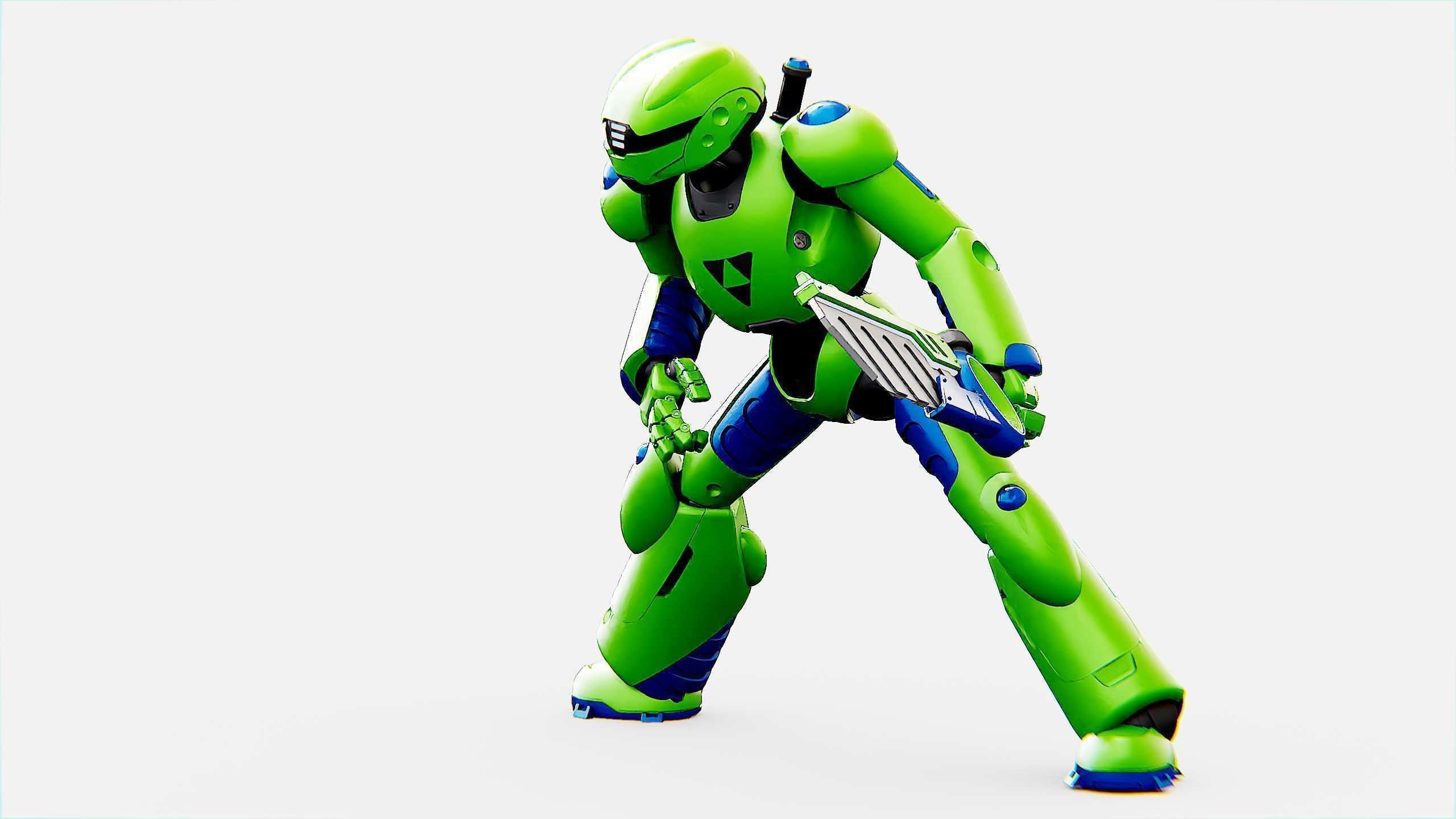 BATTLE DROID ZHOUMI  Rigged for Unreal Engine - Unity - MIXAMO  3D model_17