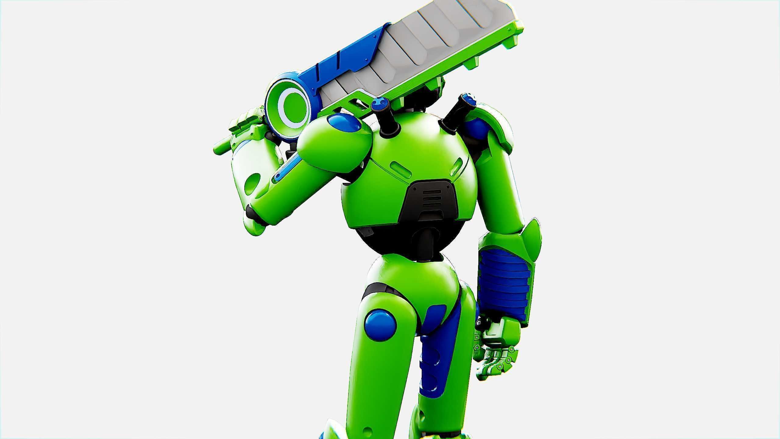 BATTLE DROID ZHOUMI  Rigged for Unreal Engine - Unity - MIXAMO  3D model_29