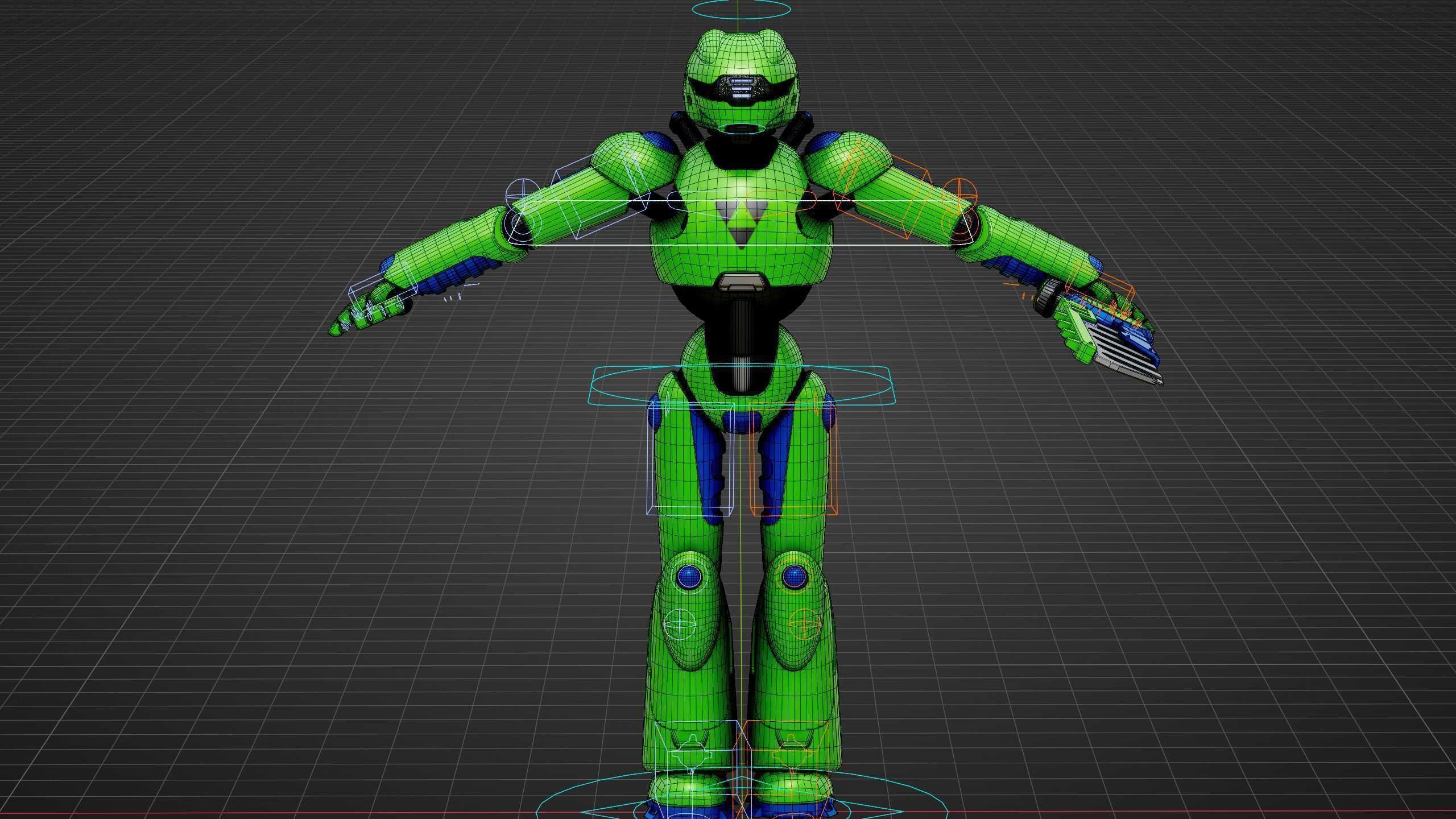 BATTLE DROID ZHOUMI  Rigged for Unreal Engine - Unity - MIXAMO  3D model_39