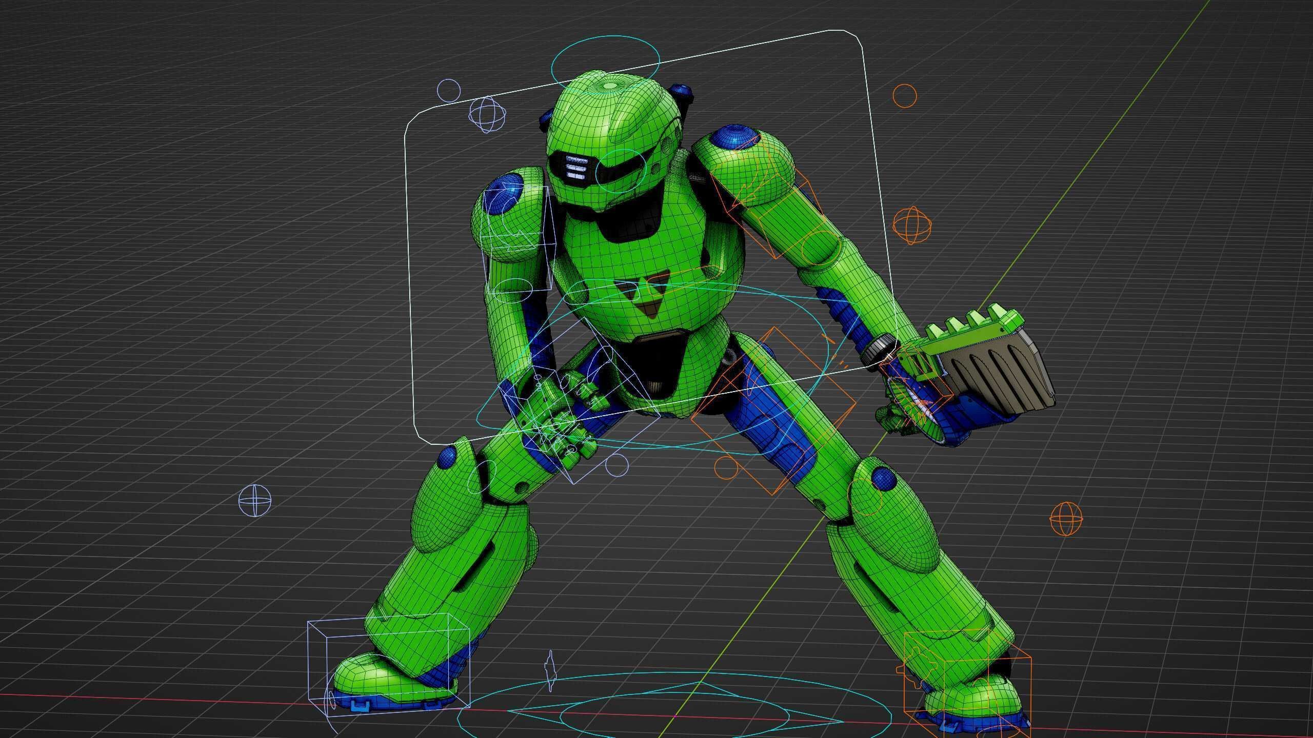 BATTLE DROID ZHOUMI  Rigged for Unreal Engine - Unity - MIXAMO  3D model_37