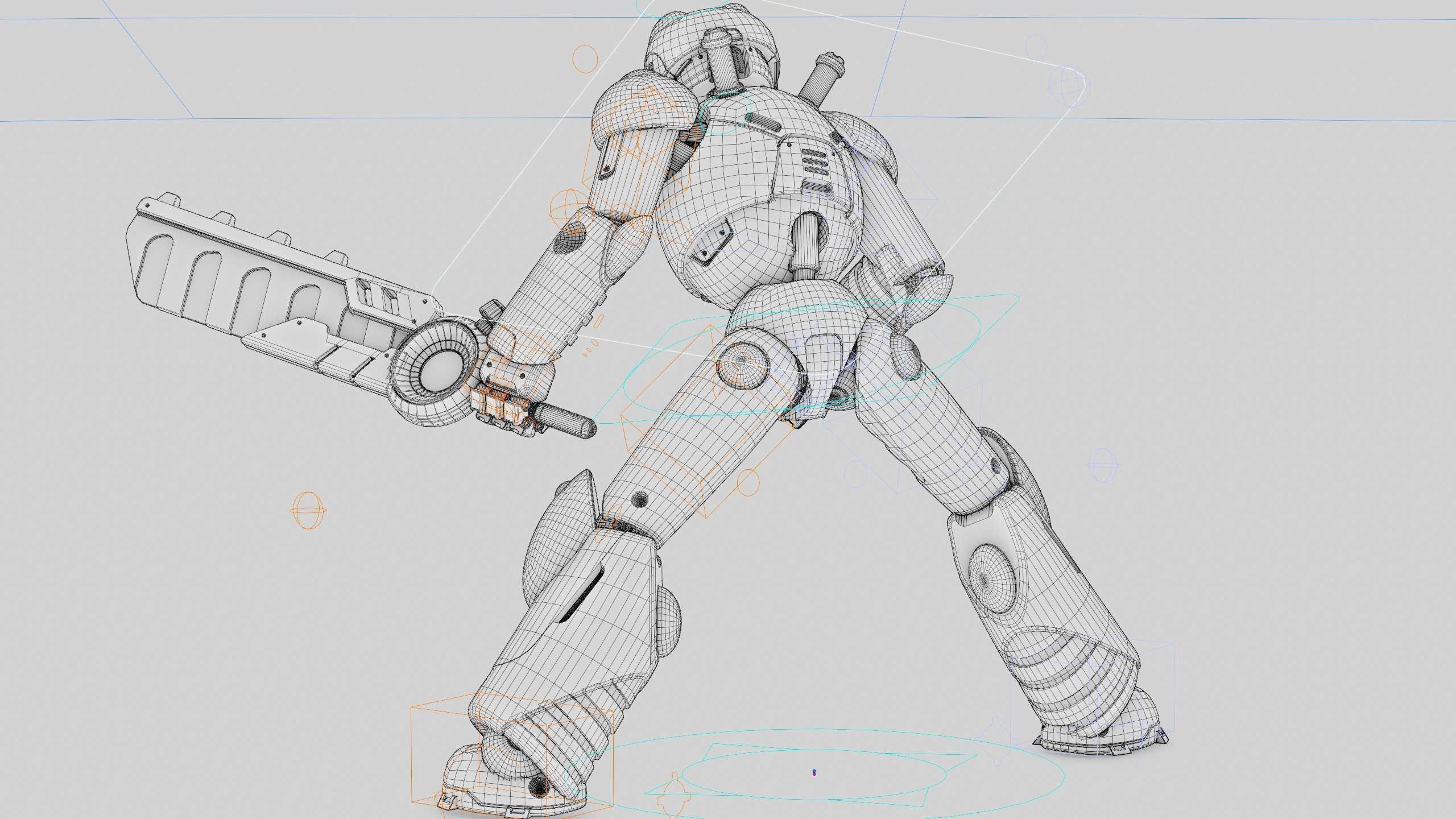 BATTLE DROID ZHOUMI  Rigged for Unreal Engine - Unity - MIXAMO  3D model_41