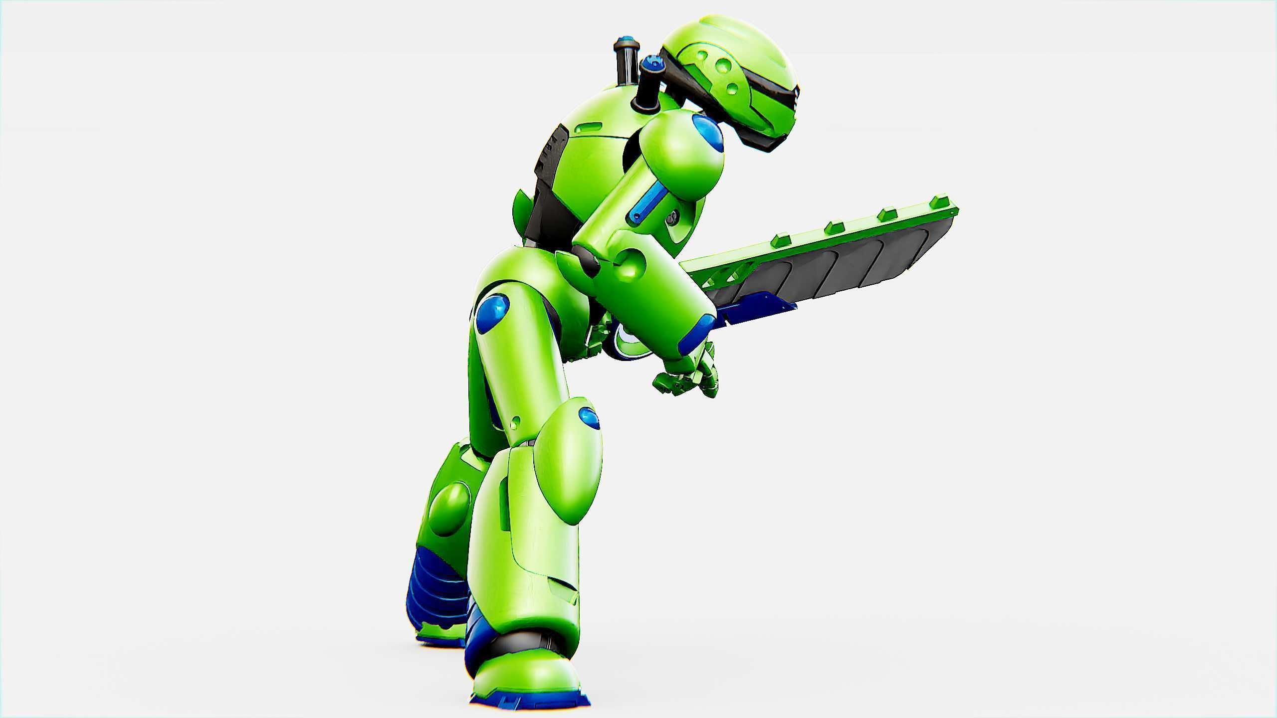 BATTLE DROID ZHOUMI  Rigged for Unreal Engine - Unity - MIXAMO  3D model_7