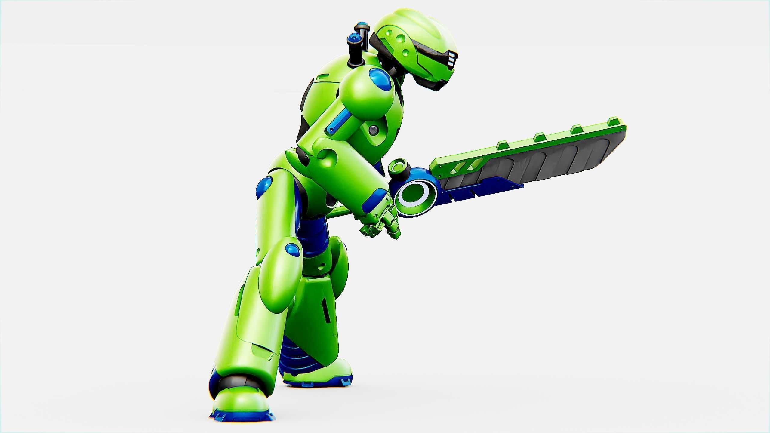 BATTLE DROID ZHOUMI  Rigged for Unreal Engine - Unity - MIXAMO  3D model_6