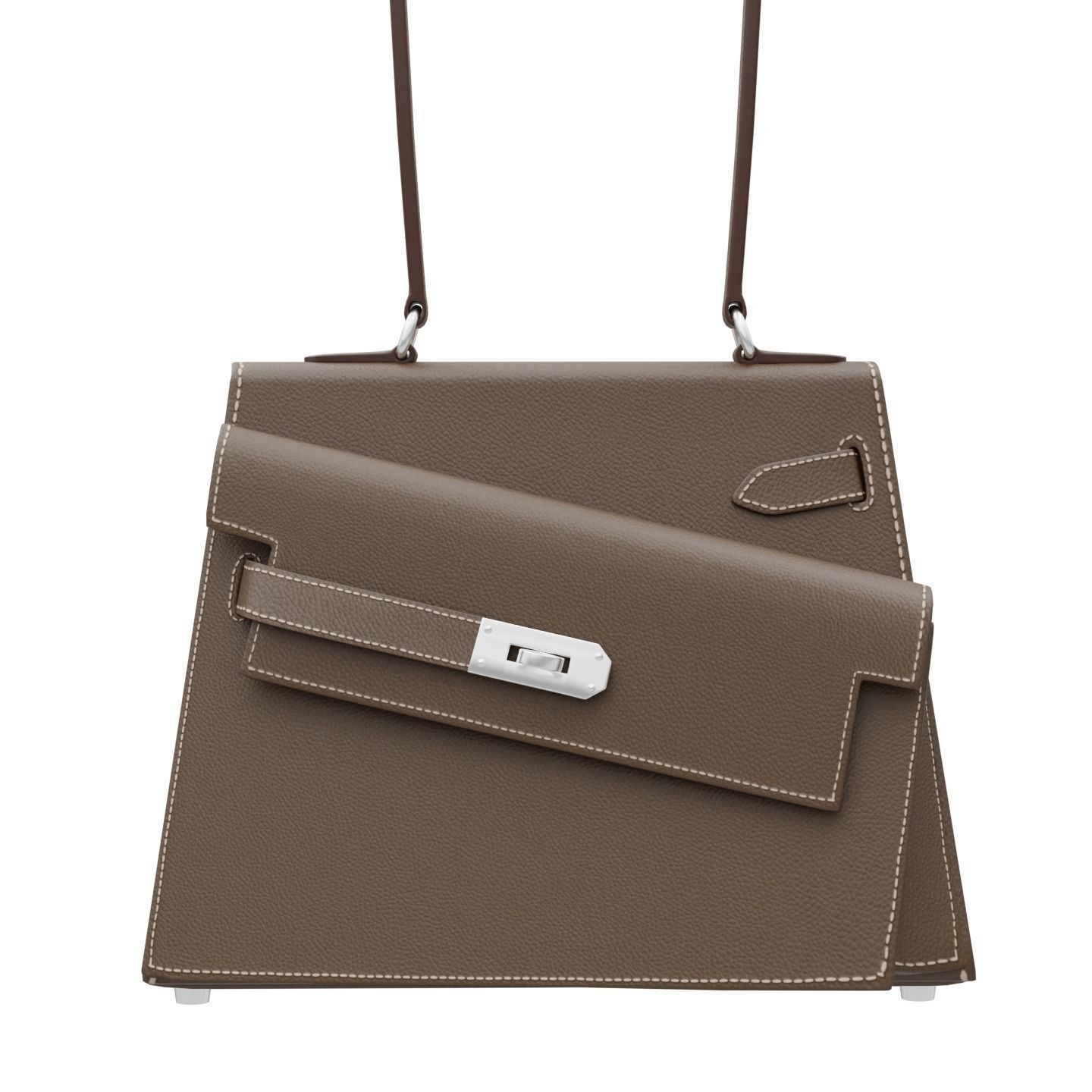 Kelly Sellier en Desordre Bag Low-poly 3D model_1