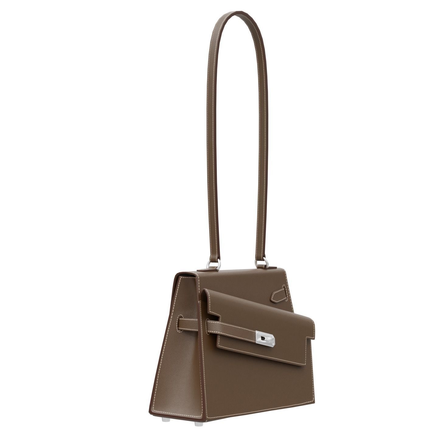 Kelly Sellier en Desordre Bag Low-poly 3D model_5