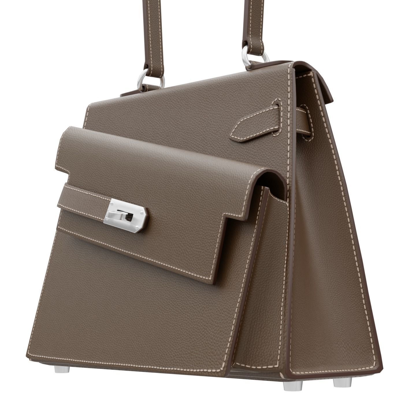 Kelly Sellier en Desordre Bag Low-poly 3D model_12