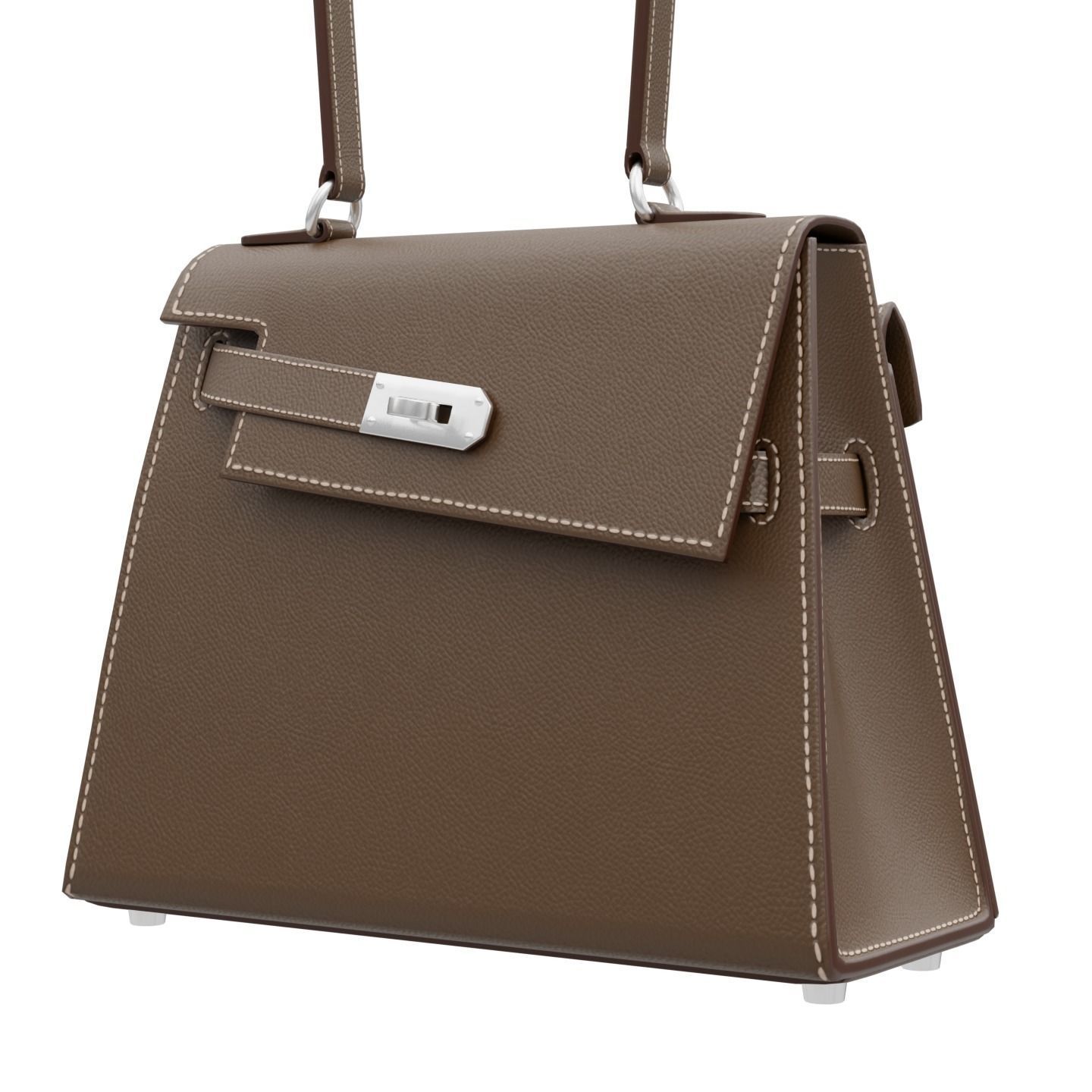 Kelly Sellier en Desordre Bag Low-poly 3D model_6