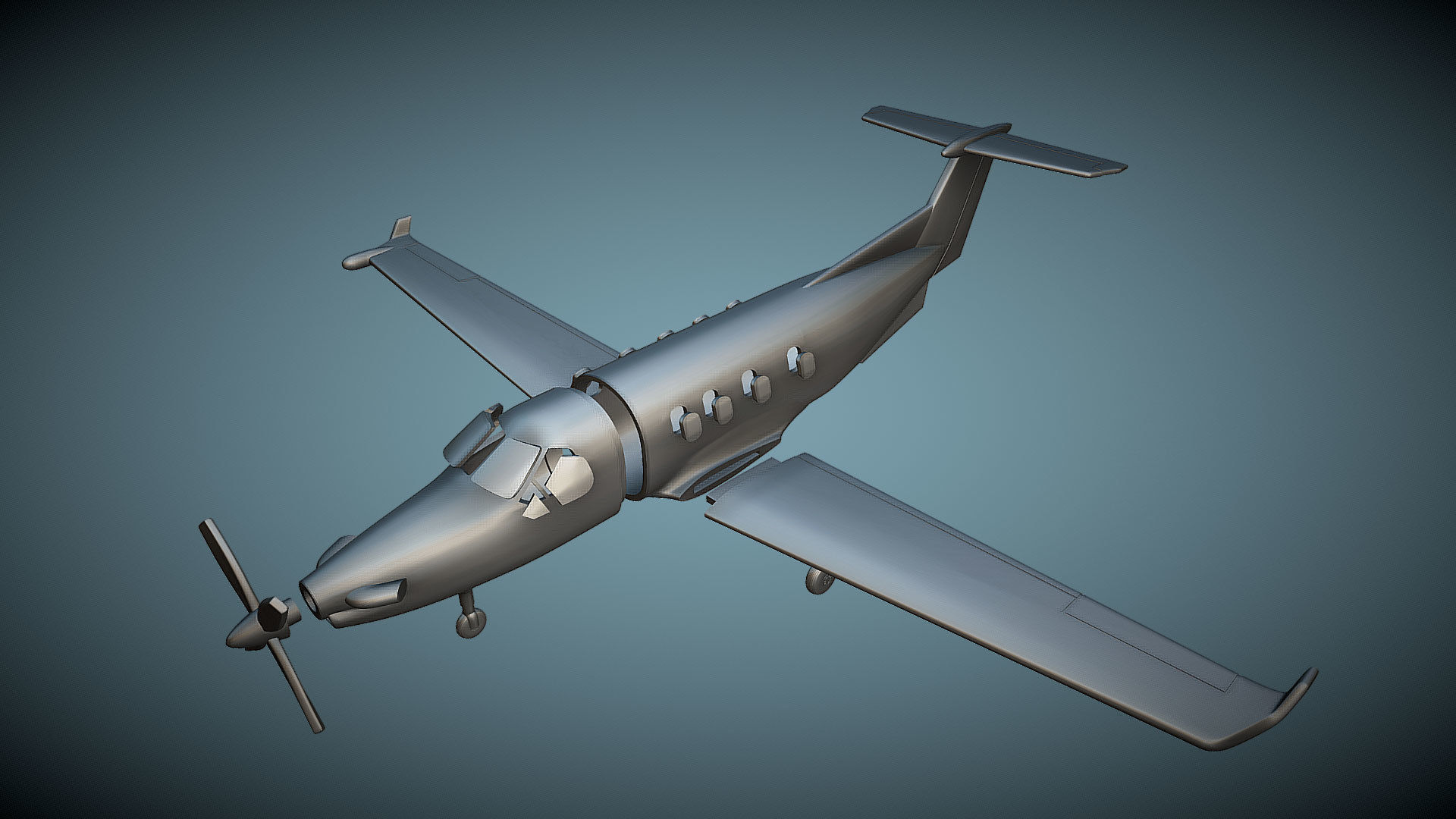 Pilatus PC-12 - 3D Printable Model 3D print model_1