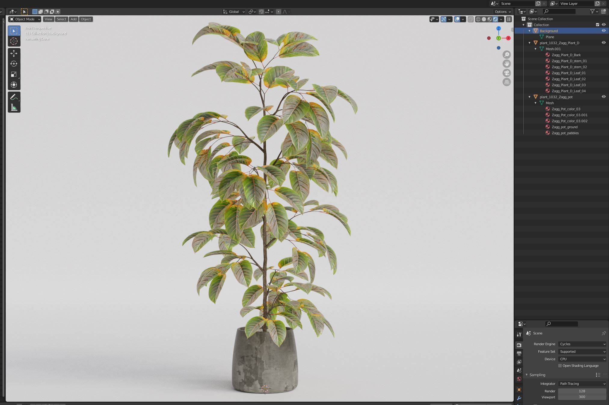 Plants collection 1032 3D model_6