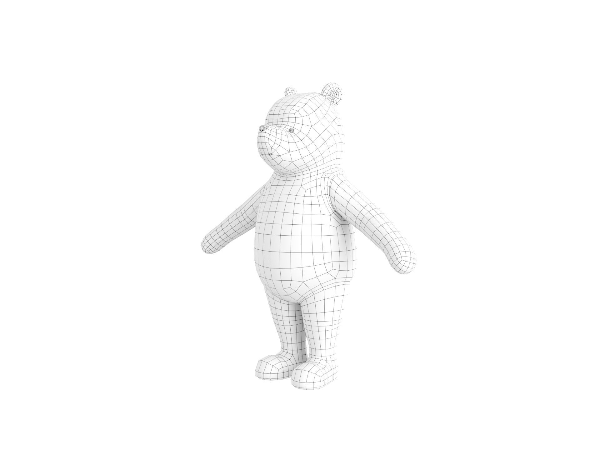 Character270 Classic Pooh 3D model_46
